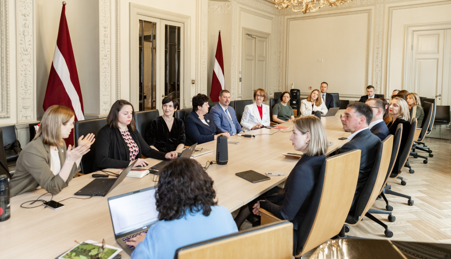 “Liepāja – Eiropas kultūras galvaspilsēta 2027. gadā” pārraudzības padomes sēde KM Lielajā zālē, foto: Oskars Artūrs Upenieks / Kultūras ministrija