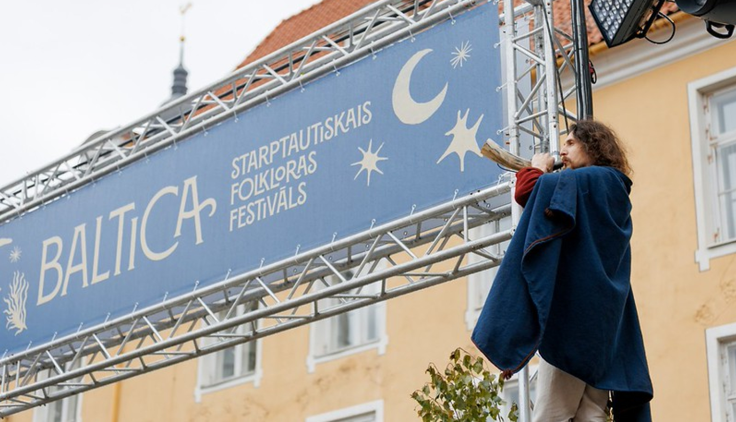 Starptautiskā folkloras festivāla “Baltica" dalībnieks un festivāla baneris