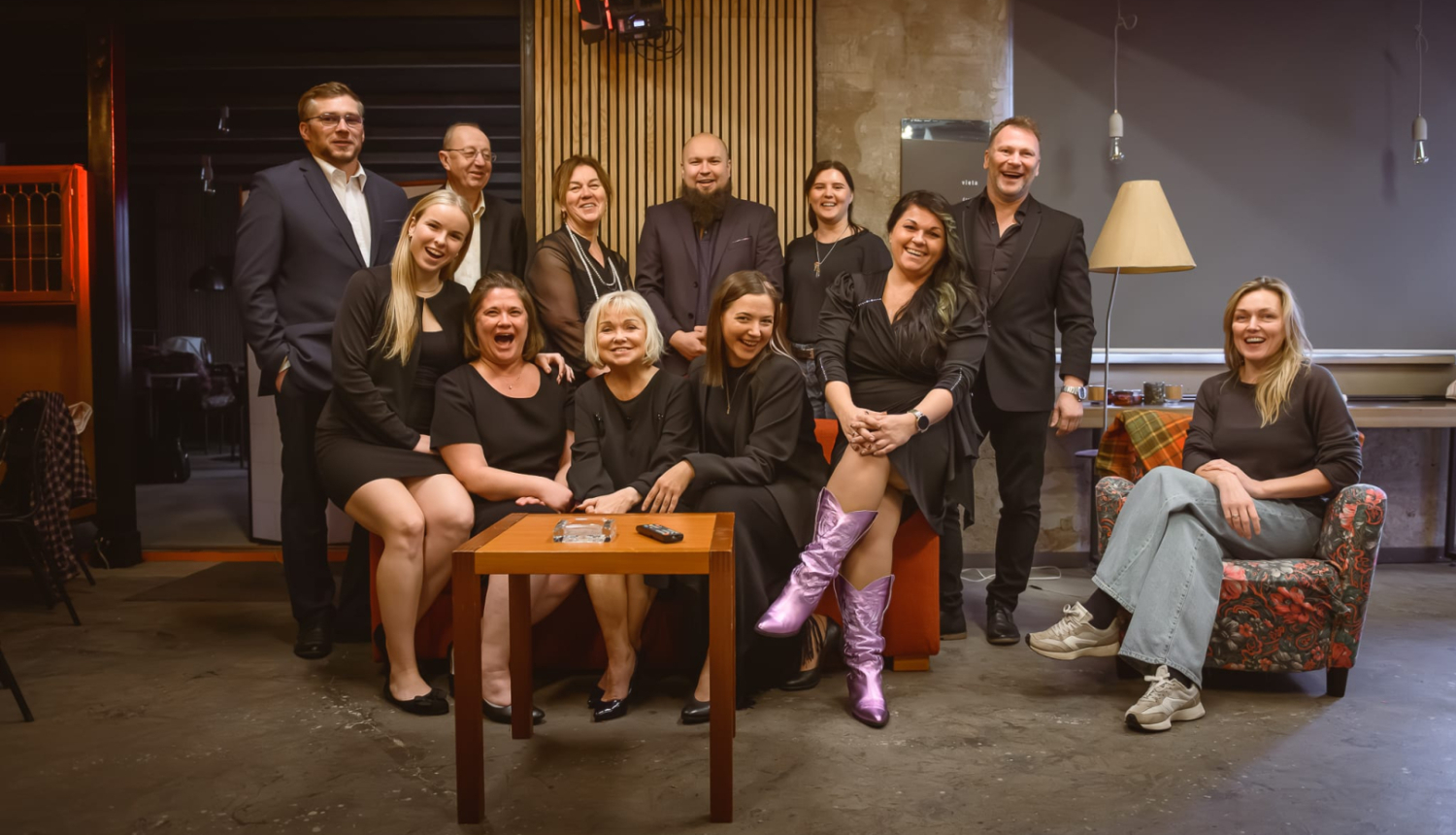 Liepājas tautas mākslas un kultūras centra amatierteātra “Projekts” dalībnieki