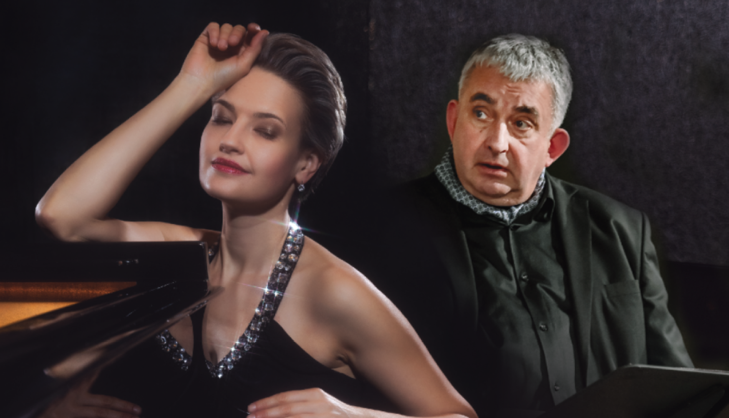 Pianiste Arta Arnicāne un aktieris Gundars Āboliņš