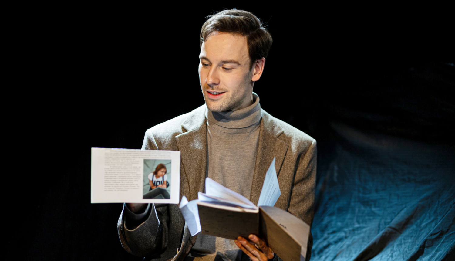 Mihaila Čehova Rīgas Krievu teātra aktieris Maksims Busels, foto: Artūrs Pavlovs