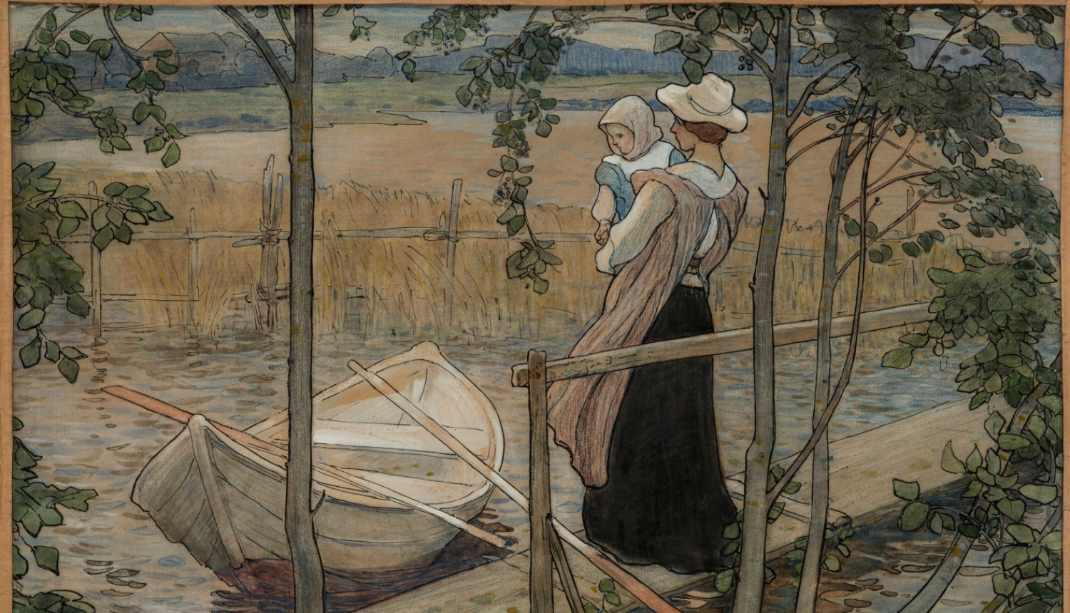 Glezna “Uz laipas”. 1905, Janis Rozentāls