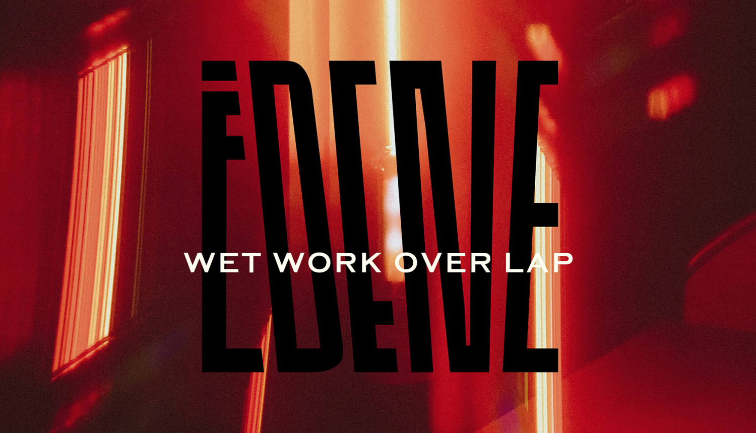 Festivāla publicitātes attēls - sarkans fons un uzraksts "ĒDENE"