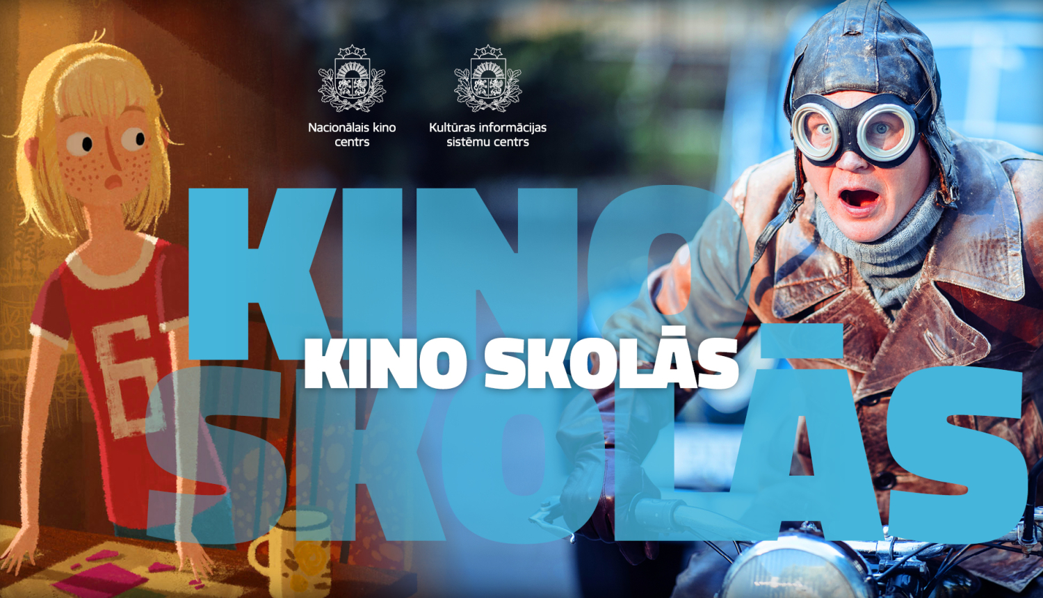 Portālā "filmas.lv" sadaļas “Kino skolās” vizuālais materiāls ar kadriem no filmām