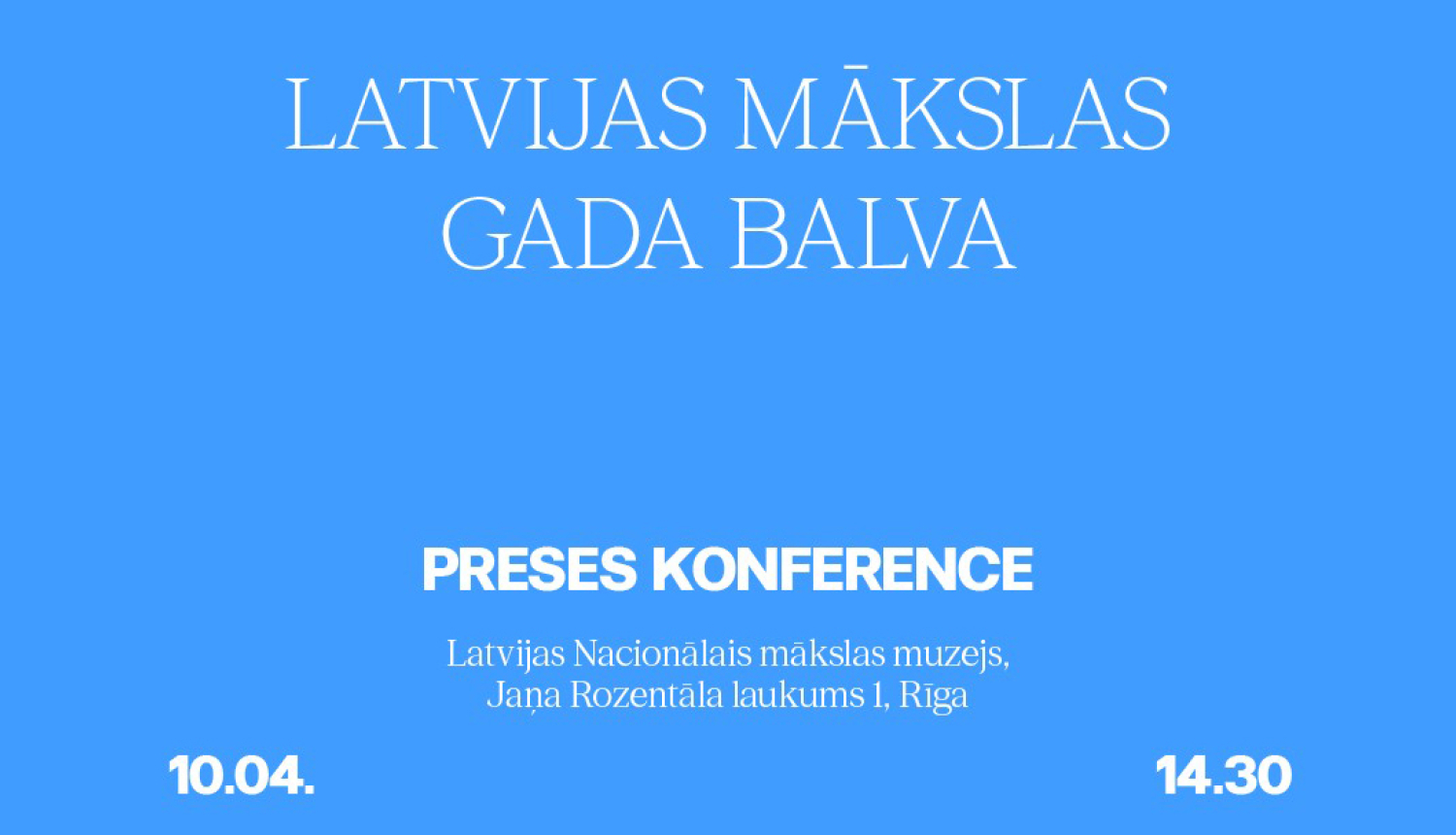 Ielūgums uz preses konferenci 10.04, plkst. 14.30