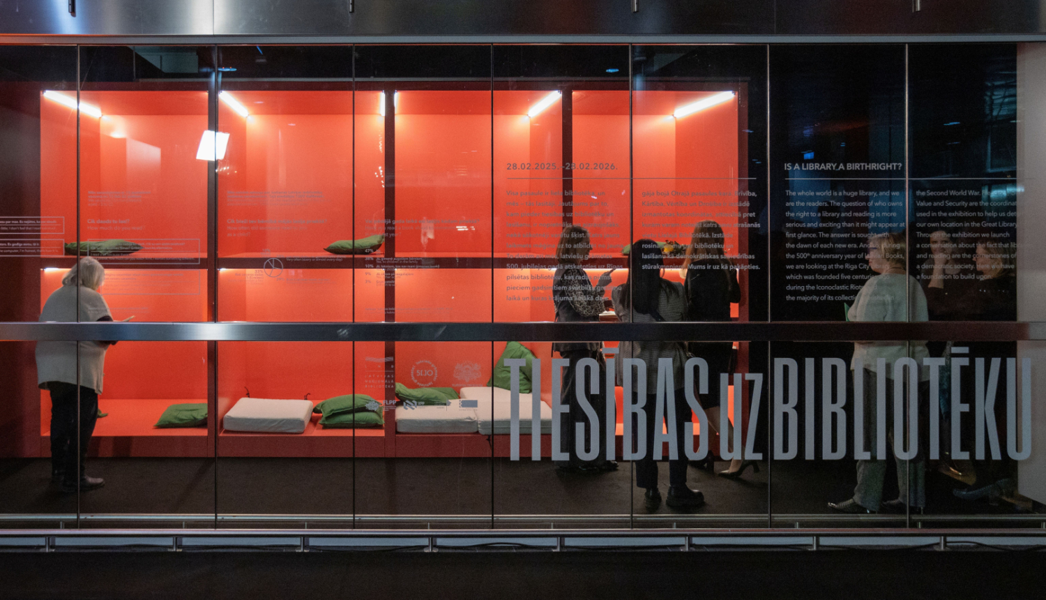 Izstāde “Tiesības uz bibliotēku”, foto: Kristians Luhaers