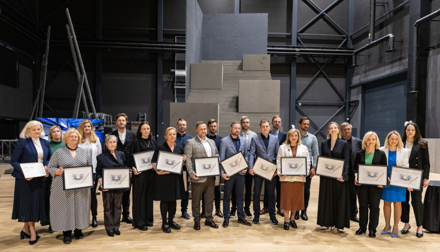 Latvijas Nacionālās operas un baleta (LNOB) skatuves mākslu dekorāciju darbnīcu kompleksu atklāšana. Foto: Oskars Artūrs Upenieks/ Kultūras ministrija.