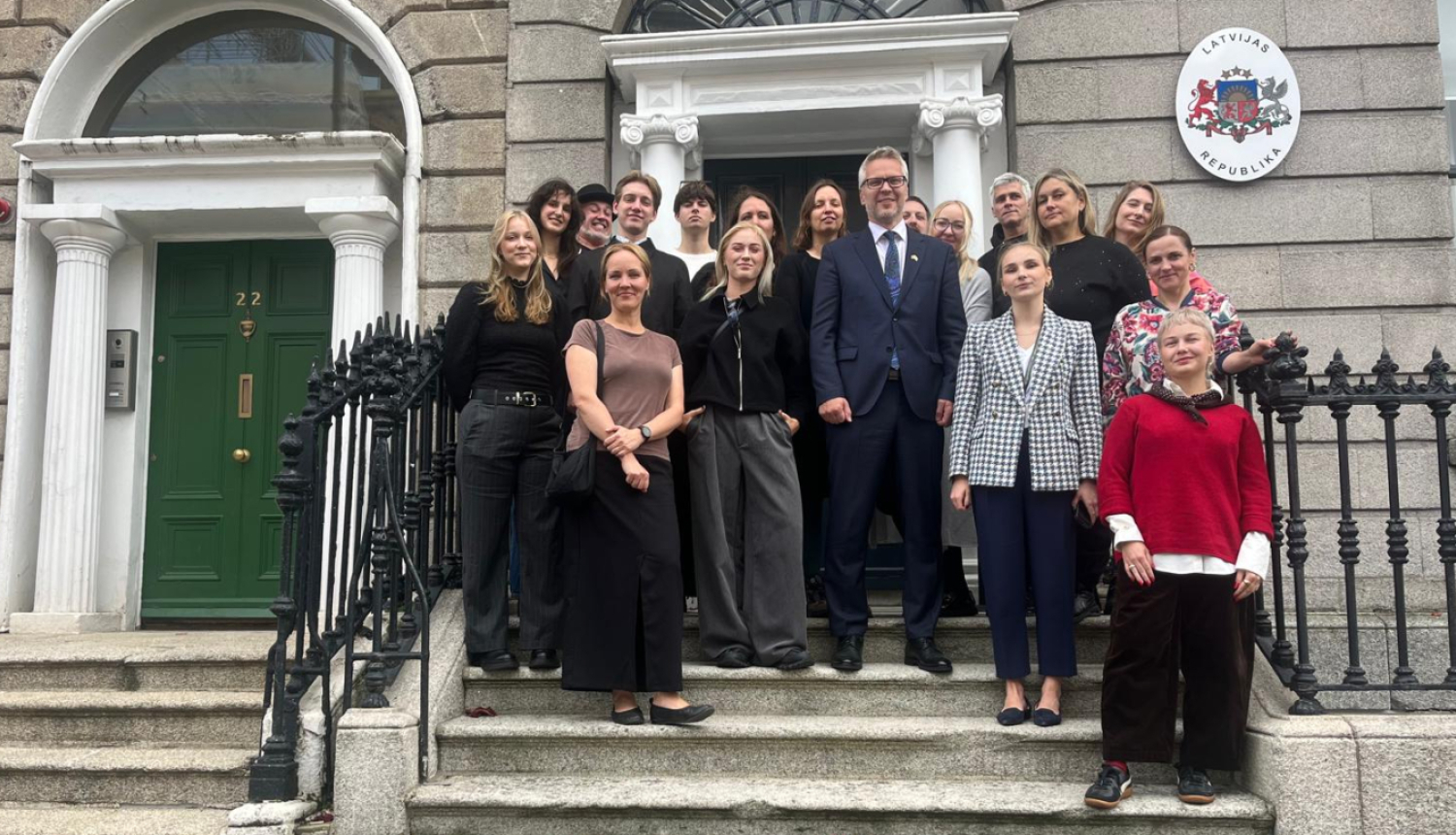 Latvijas mūzikas industrijas delegācija un Latvijas vēstnieks Īrijā Viņa Ekselence Juris Štālmeistars