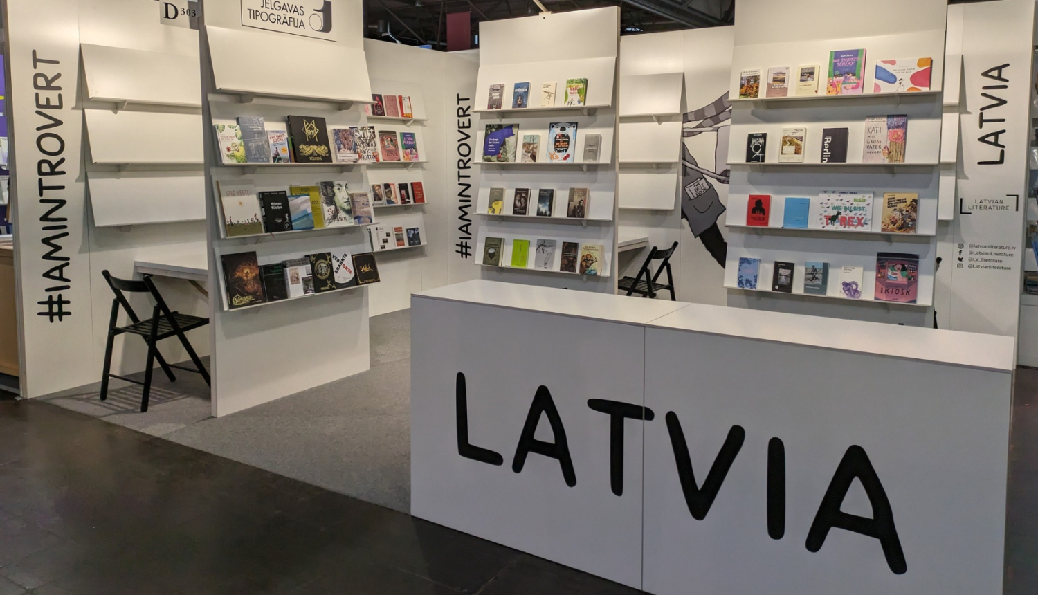 Latvijas nacionālais stends Leipcigas grāmatu tirgū Vācijā