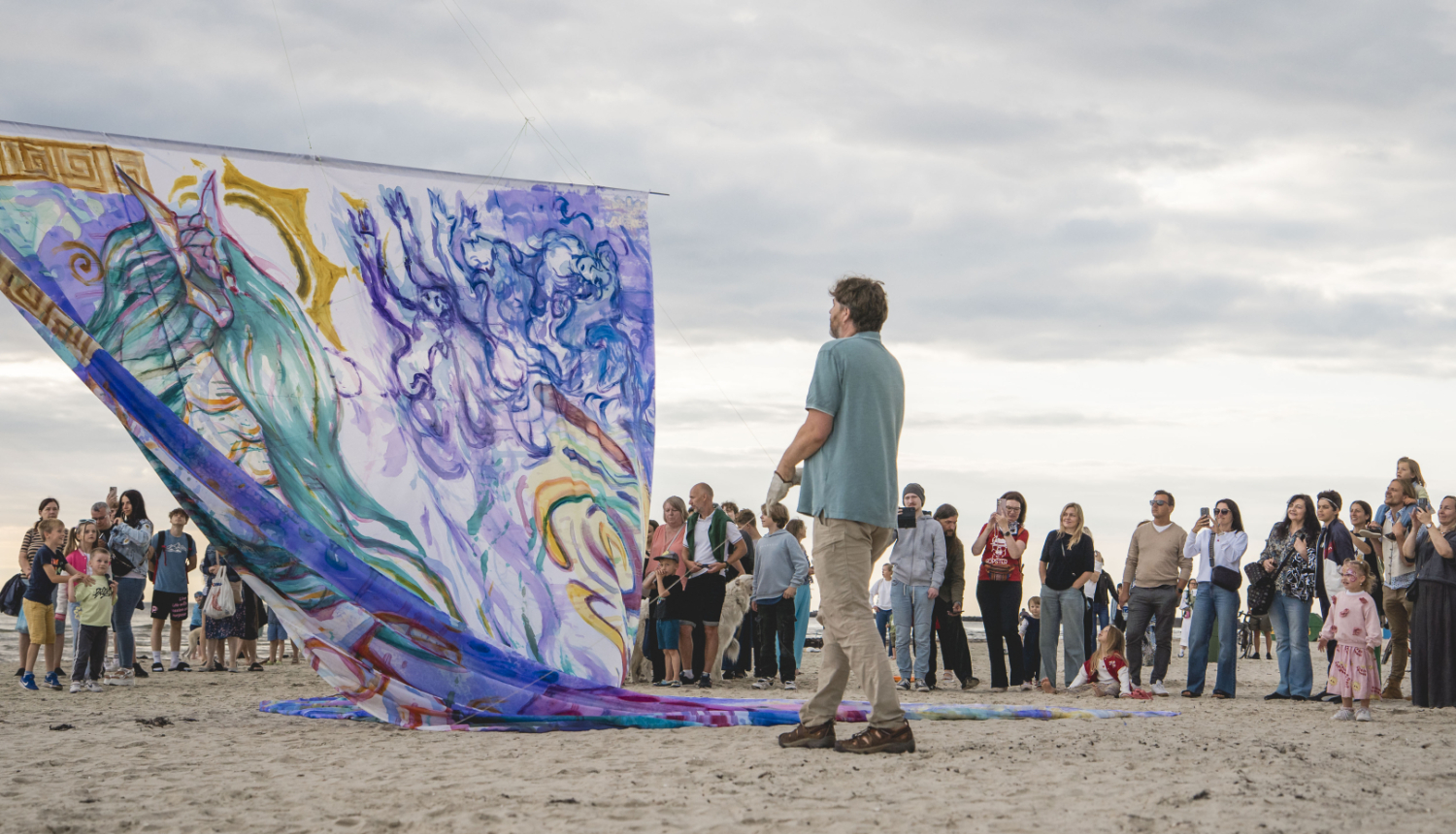 Pasākums Liepājas pludmalē