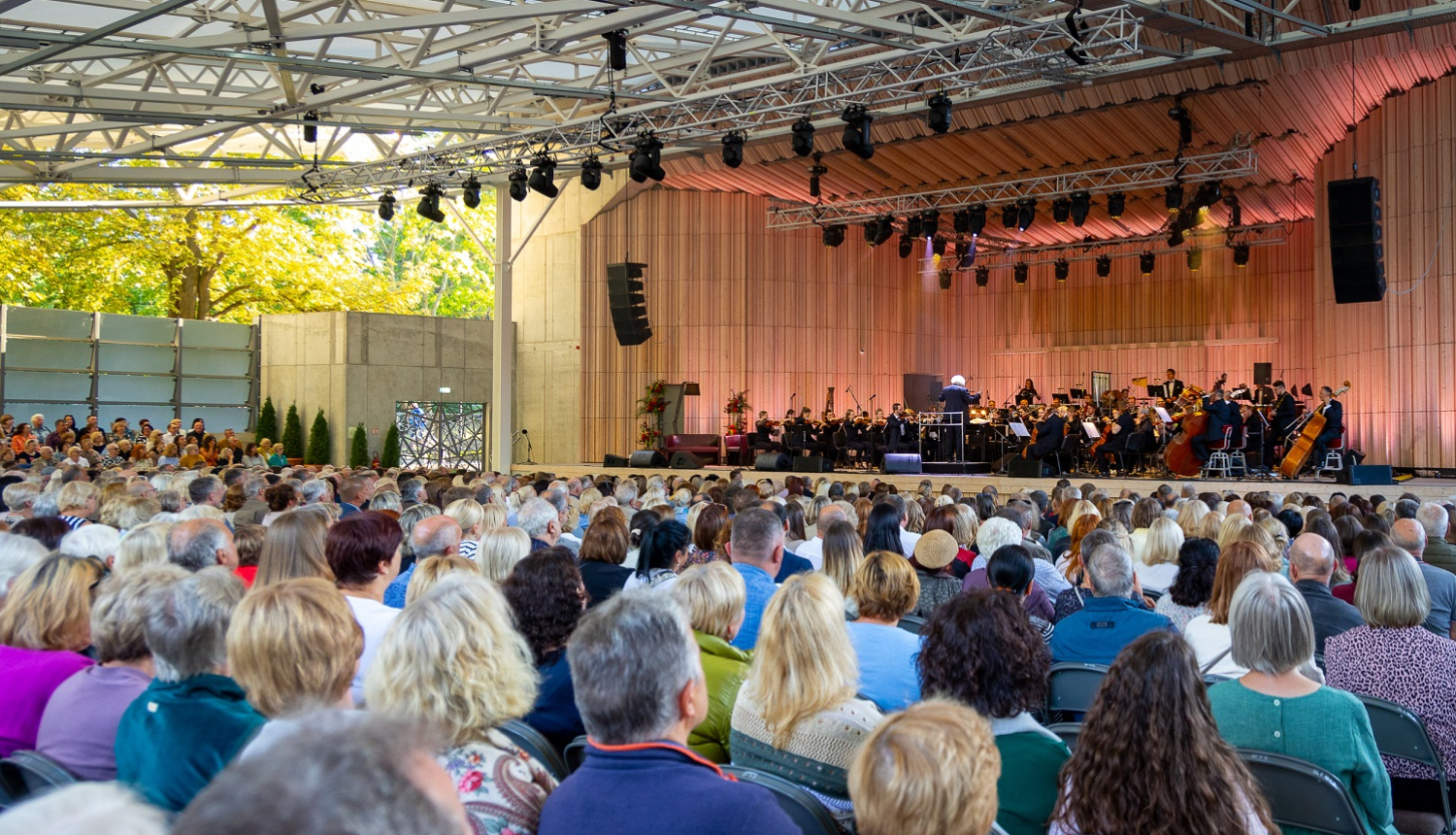 Liepājas simfoniskais orķestris koncertdārzā “Pūt, vējiņi!”, foto: Jānis Vecbrālis