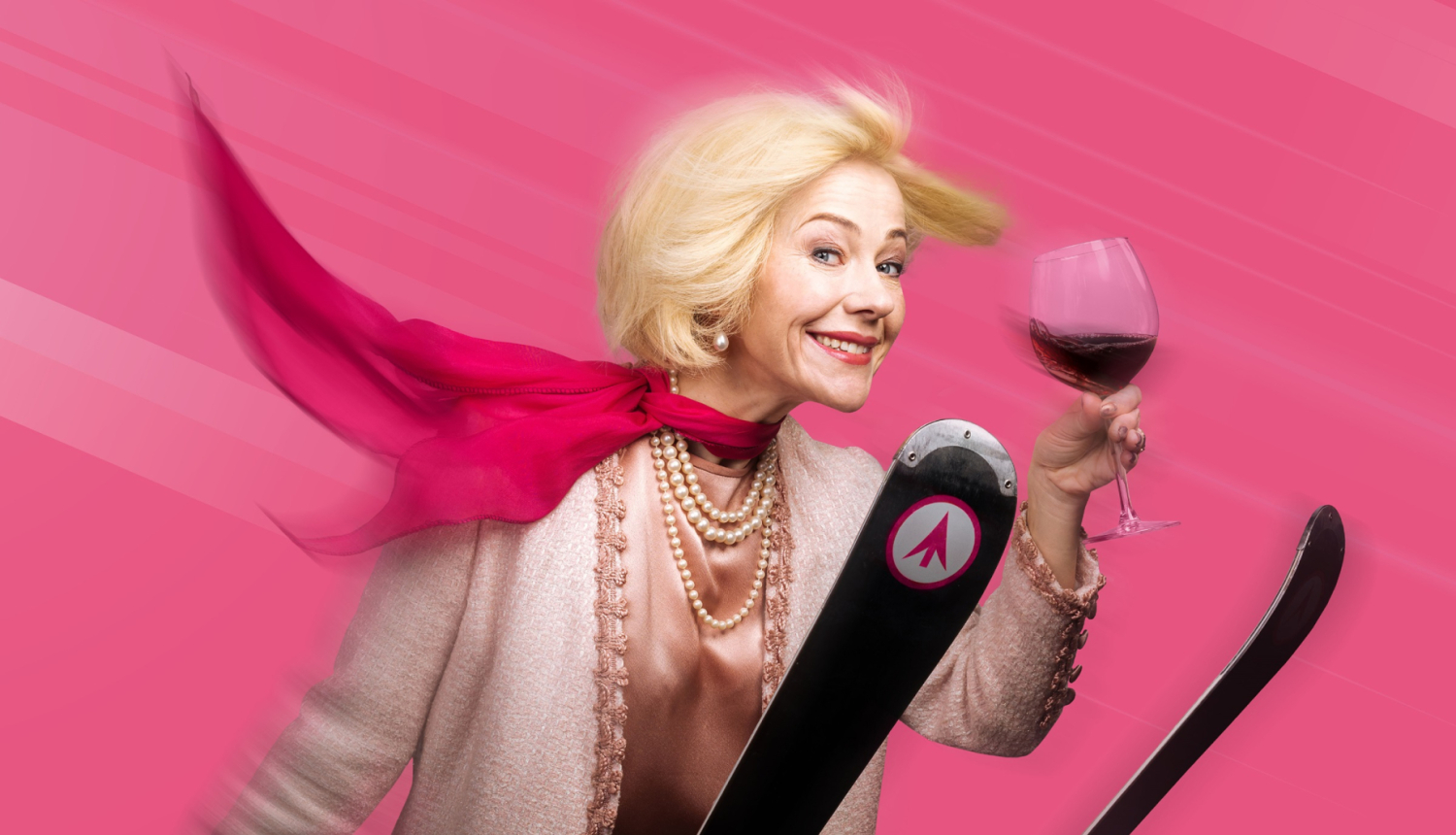 Koncerta “Iet kā smērēts” publicitātes attēls - aktrise Maija Doveika