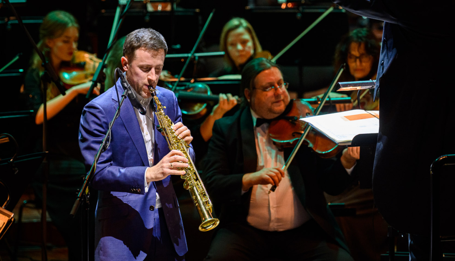 Saksofonists Oskars Petrauskis un Liepājas Simfoniskais orķestris