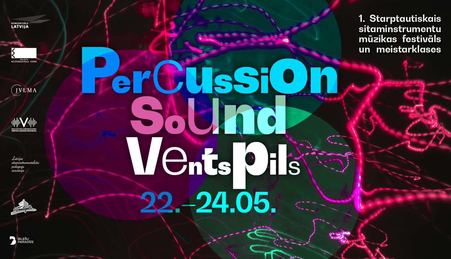 Festivāla “Percussion Sound Ventspils” afiša