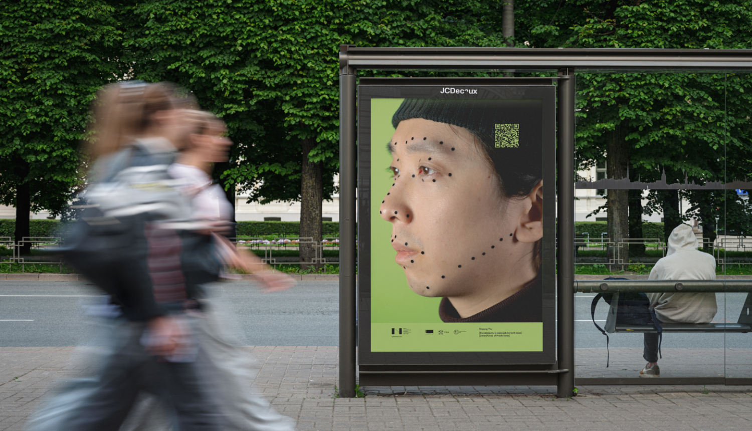 Jao Šancjiņ (Sheung Yiu) “Paredzējumu e-sejas jeb kā lasīt sejas”, 2023–. Rīgas Fotogrāfijas biennāle – NEXT 2025. Foto: Ingus Bajārs
