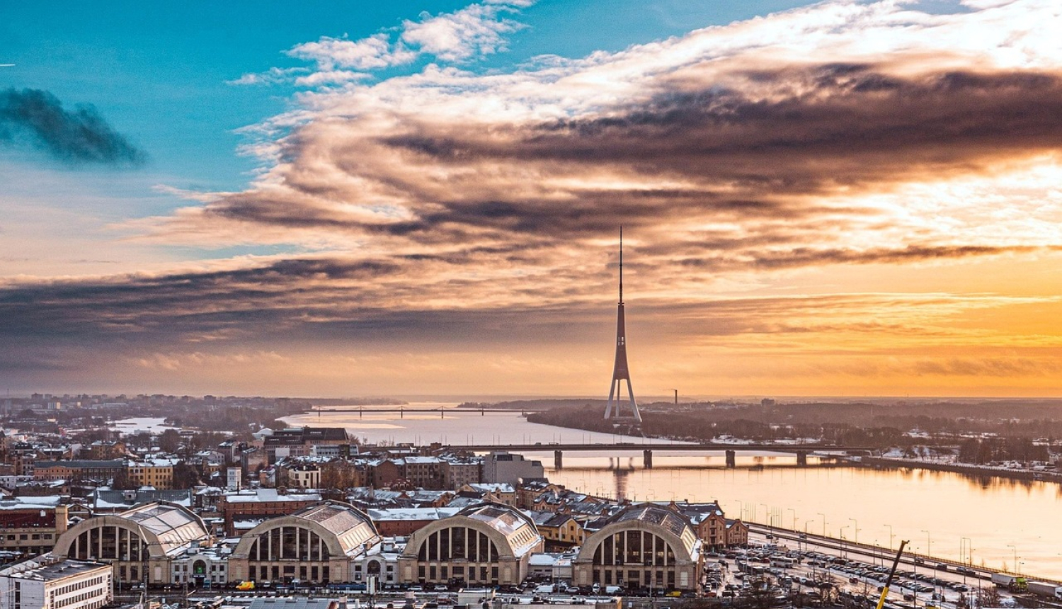 Rīgas panorāma no putna lidojuma