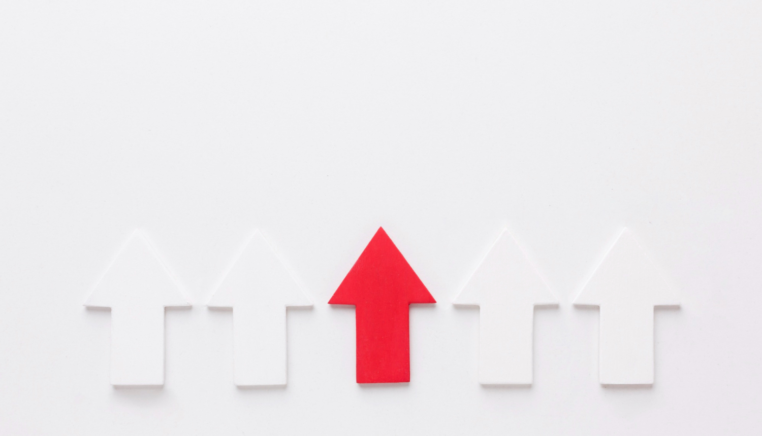 Vairākas augšup vērsta virziena bultas