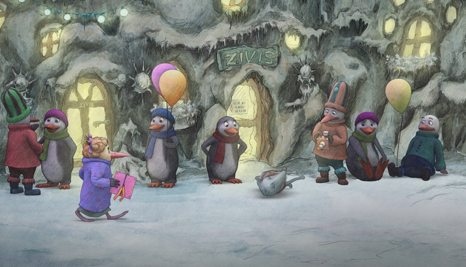 Kadrs no animācijas filmas “Telmas ideālā dzimenīte”