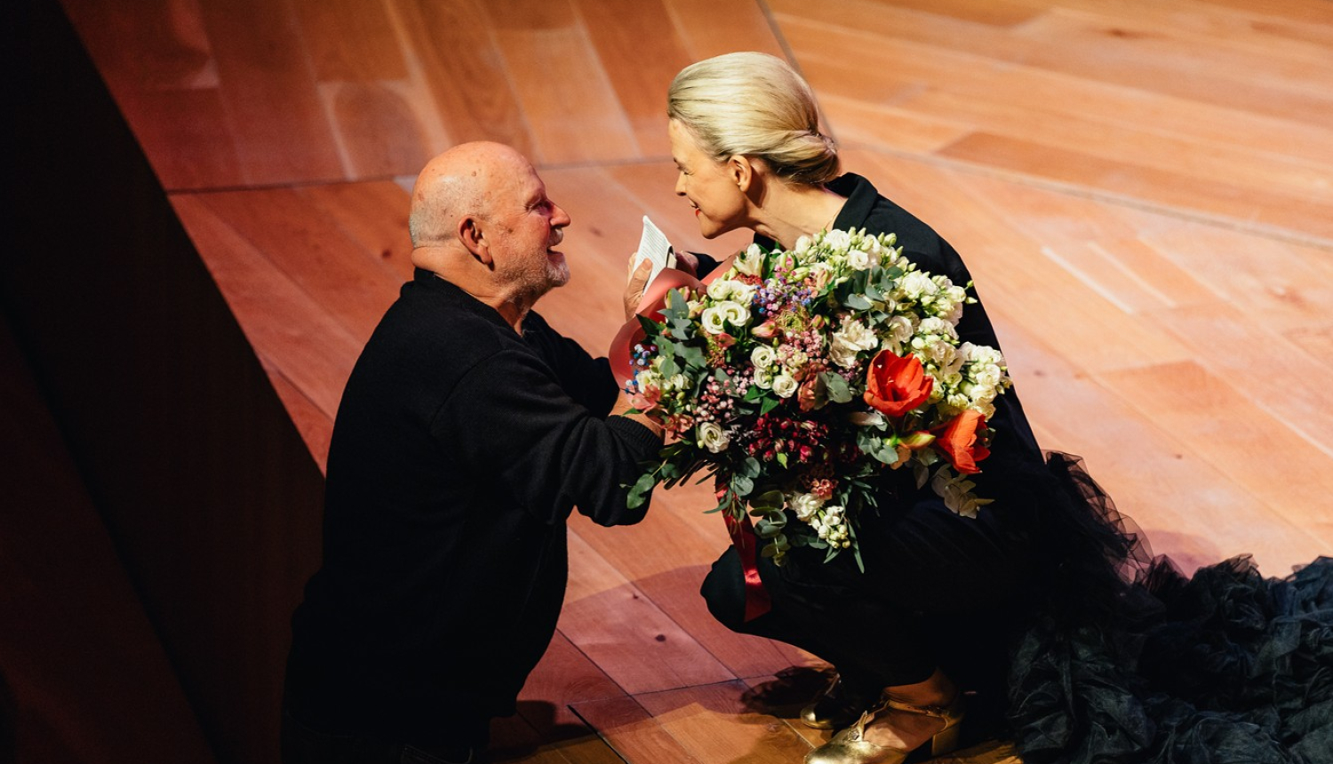 Komponisks Pēteris Vasks un ērģelniece Iveta Apkalna