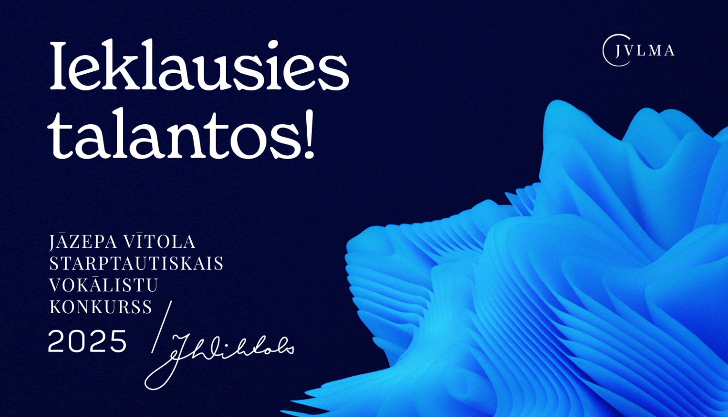 Jāzepa Vītola 5. starptautiskais vokālistu konkurss - afiša
