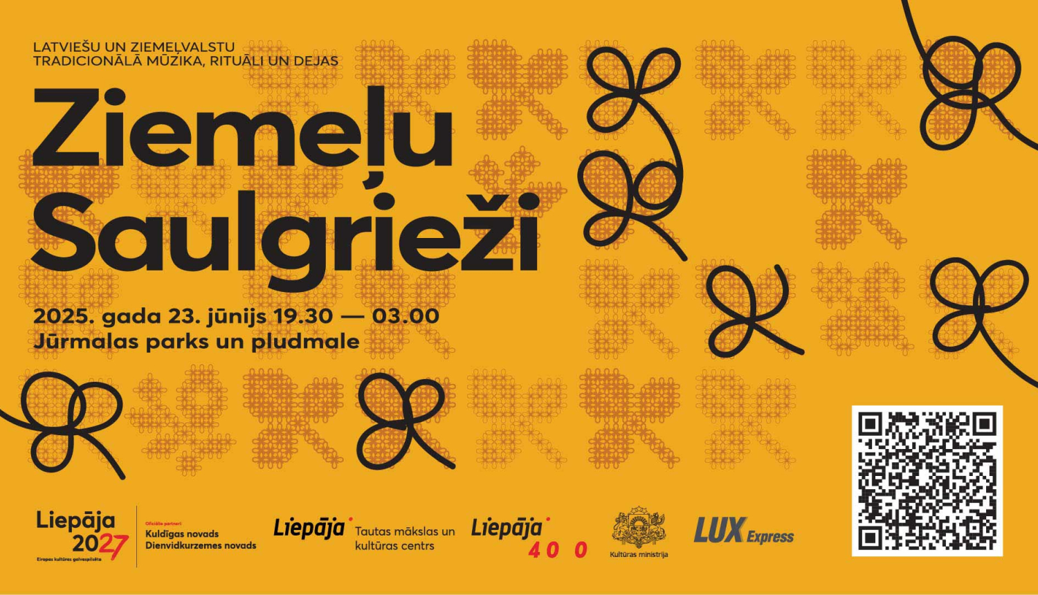 Pasākuma "Ziemeļu saulgrieži" afiša