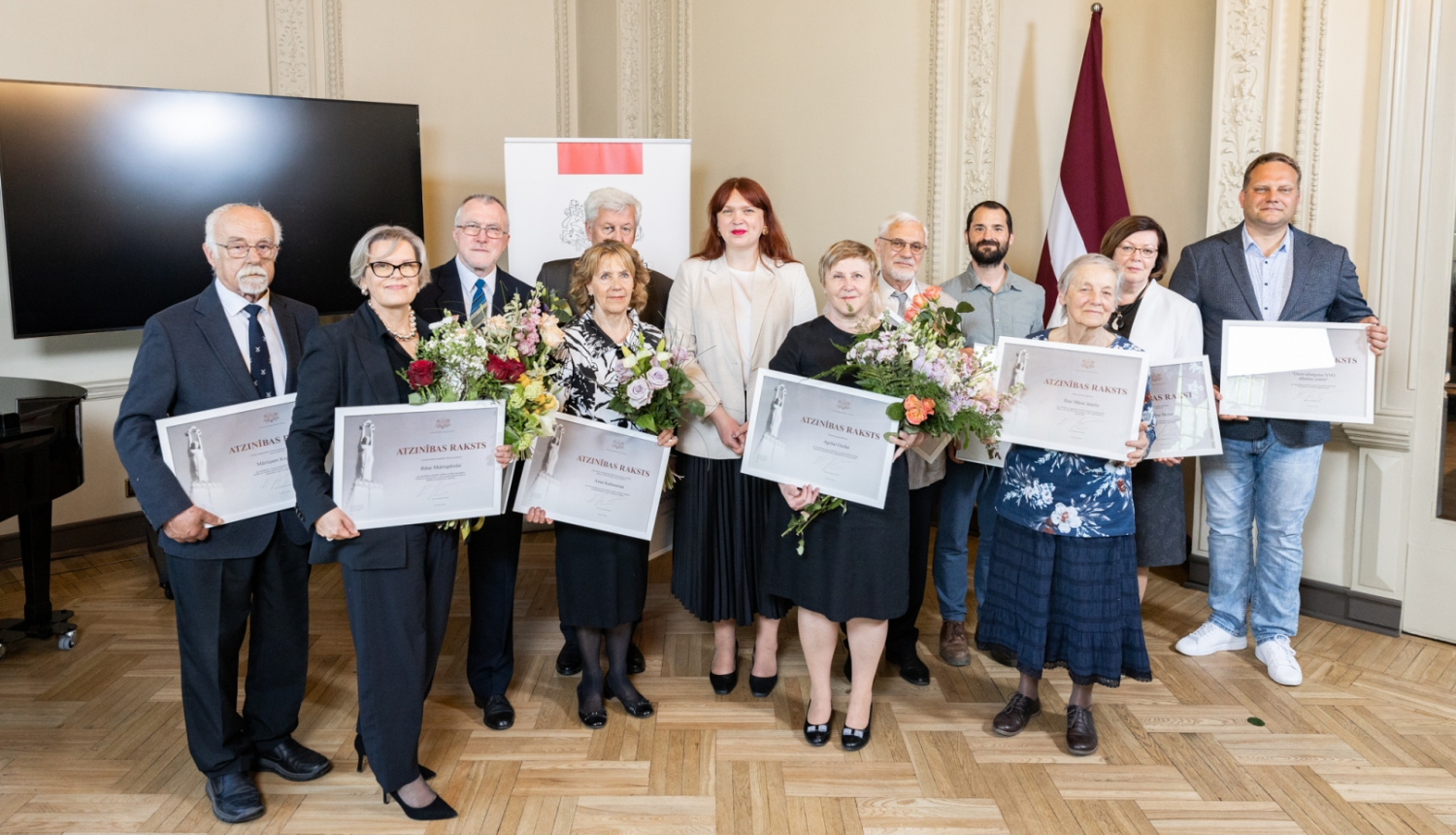 Ministru kabineta Atzinības rakstu pasniegšana, foto: Oskars Artūrs Upenieks / Kultūras ministrija.