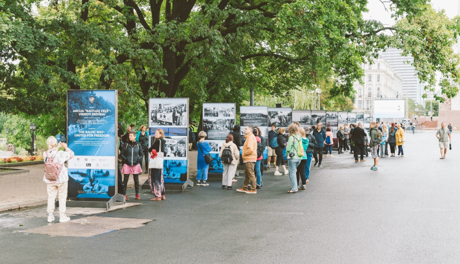 LNA izstāde “Akcija BALTIJAS CEĻŠ – VIENOTI BRĪVĪBAI”, foto: Oskars Artūrs Upenieks