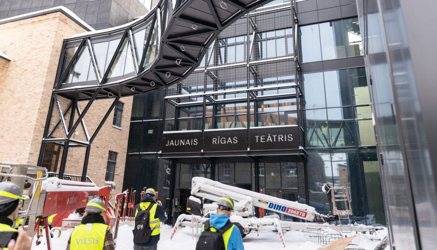 Jaunā Rīgas teātra (JRT) fasāde, foto: Oskars Artūrs Upenieks / Kultūras ministrija