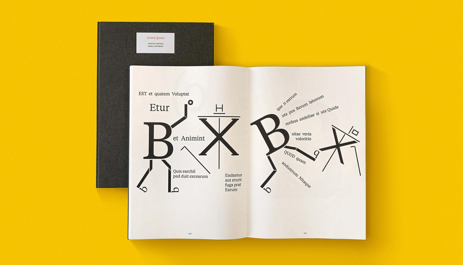 Grāmatu dizainera Alekseja Muraško oriģināldarbs “Lorem Ipsum. Testus nostra nihil interest”
