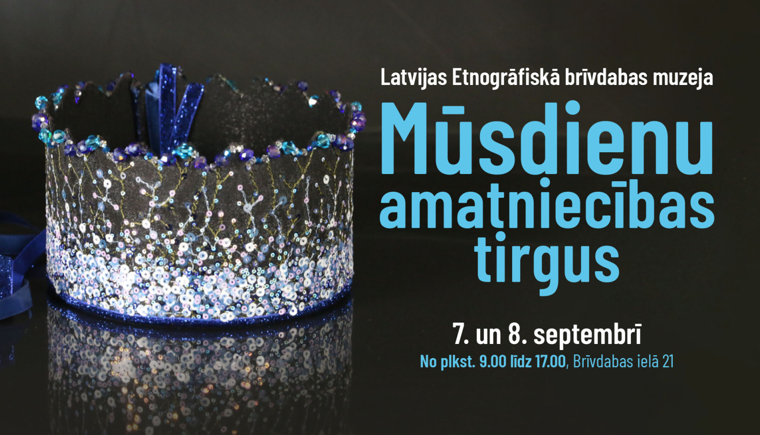 Mūsdienu amatniecības tirgus publicitātes afiša