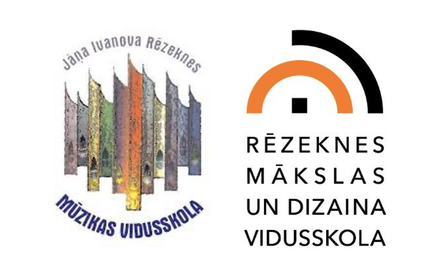 Mūzikas un mākslas vidusskolu logotipi