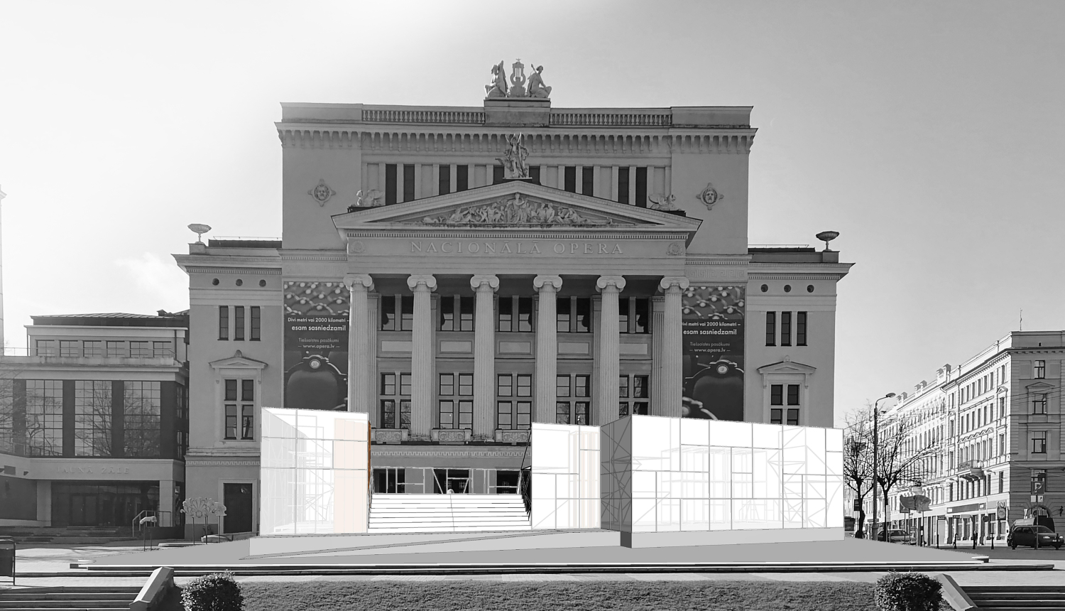 Vides objekta “Baltais laukums” vizualizācija