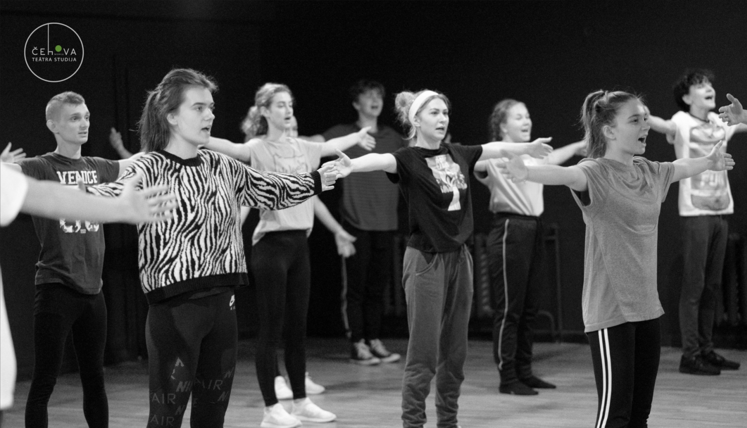 Čehova teātra Studijas nodarbība bērniem un jauniešiem, publicitātes foto