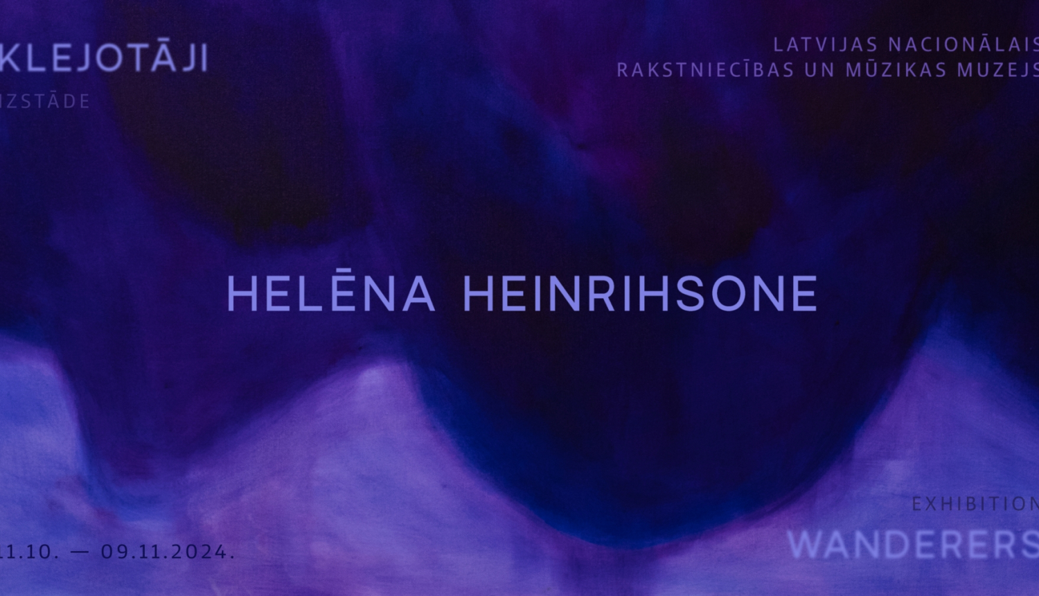 Helēnas Heinrihsones personālizstādes “Klejotāji” vizuālais materiāls