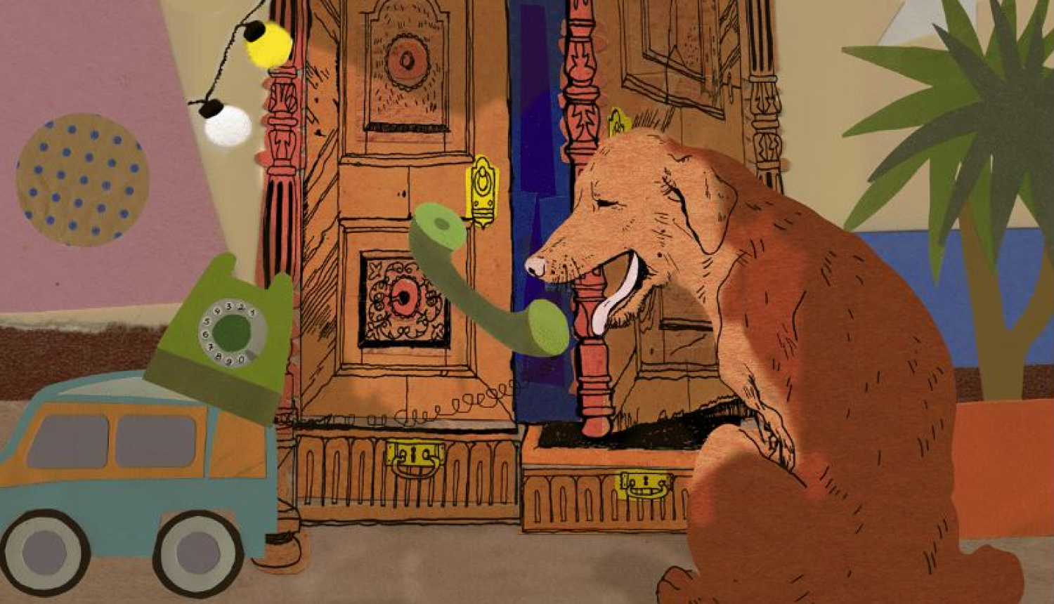 Animācijas īsfilmu cikla "Brīnumskapis" vizuālais materiāls.