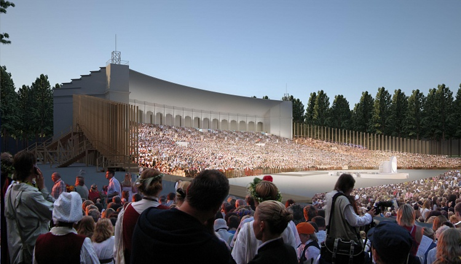 Mežaparka estrādes pirmā posma rekonstrukcijas darbus plānots pabeigt 2018.gada 18.jūnijā