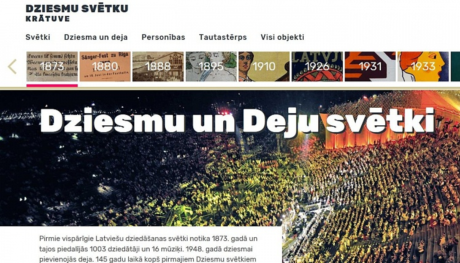 Nacionālajā digitālajā bibliotēkā tapusi “Dziesmu svētku krātuve”