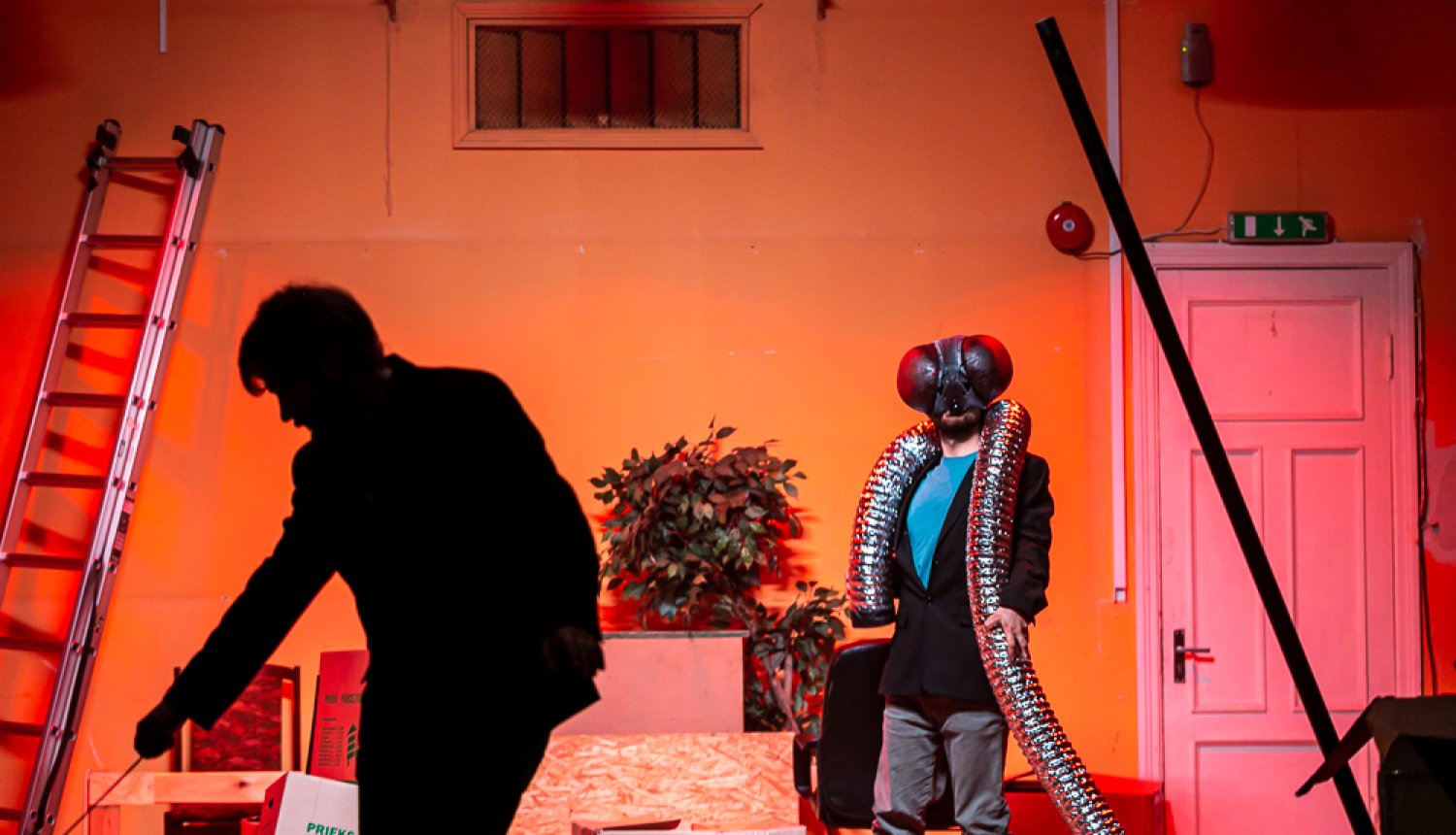 Skats no izrādes "Dabiskais romāns"