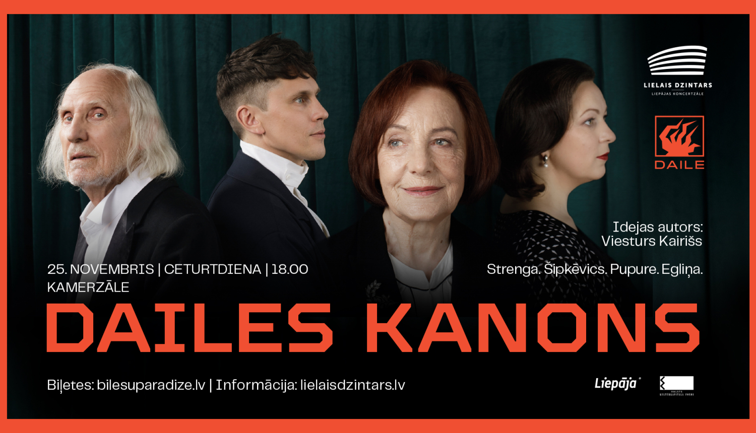 Koncertcikla “Dailes kanons” vizuālais materiāls