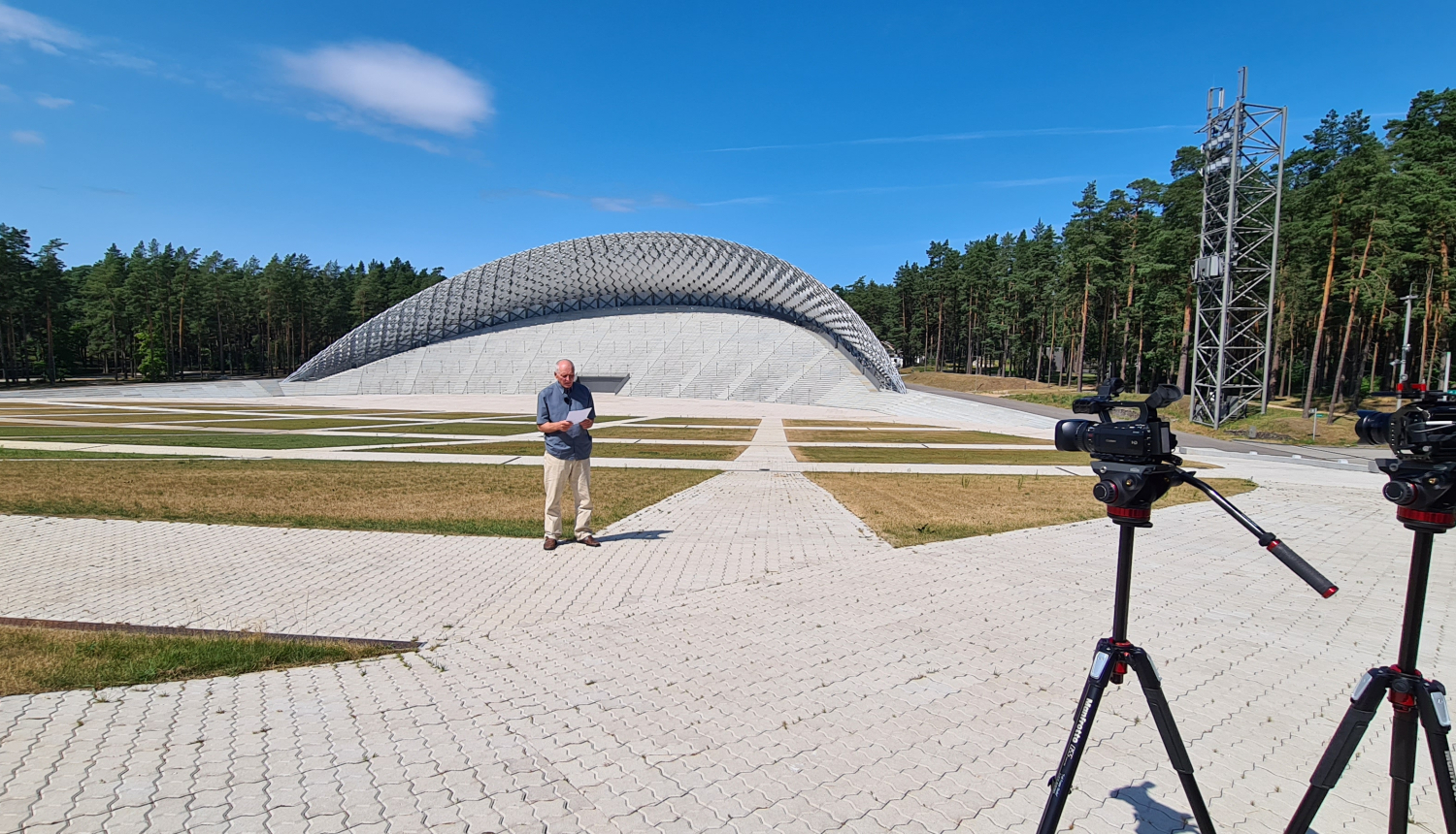 Dainis Īvāns Mežaparka estrādē 2021. gada vasarā, LNVM foto