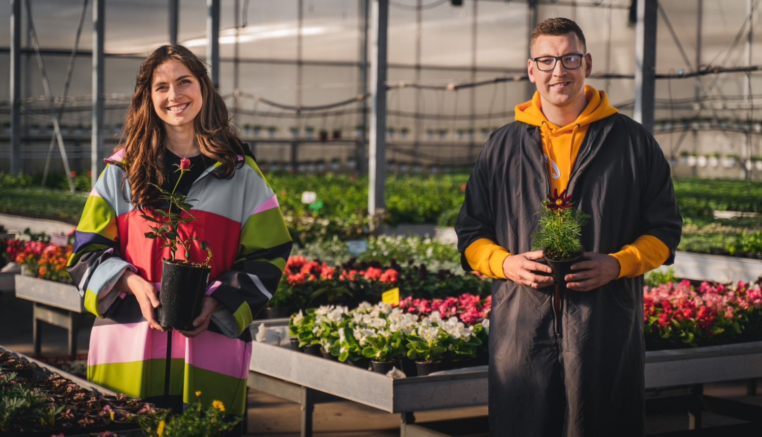 Vadītāji Māra Sleja un Reinis Ošenieks, foto: LTV/Ronalds Blūms.