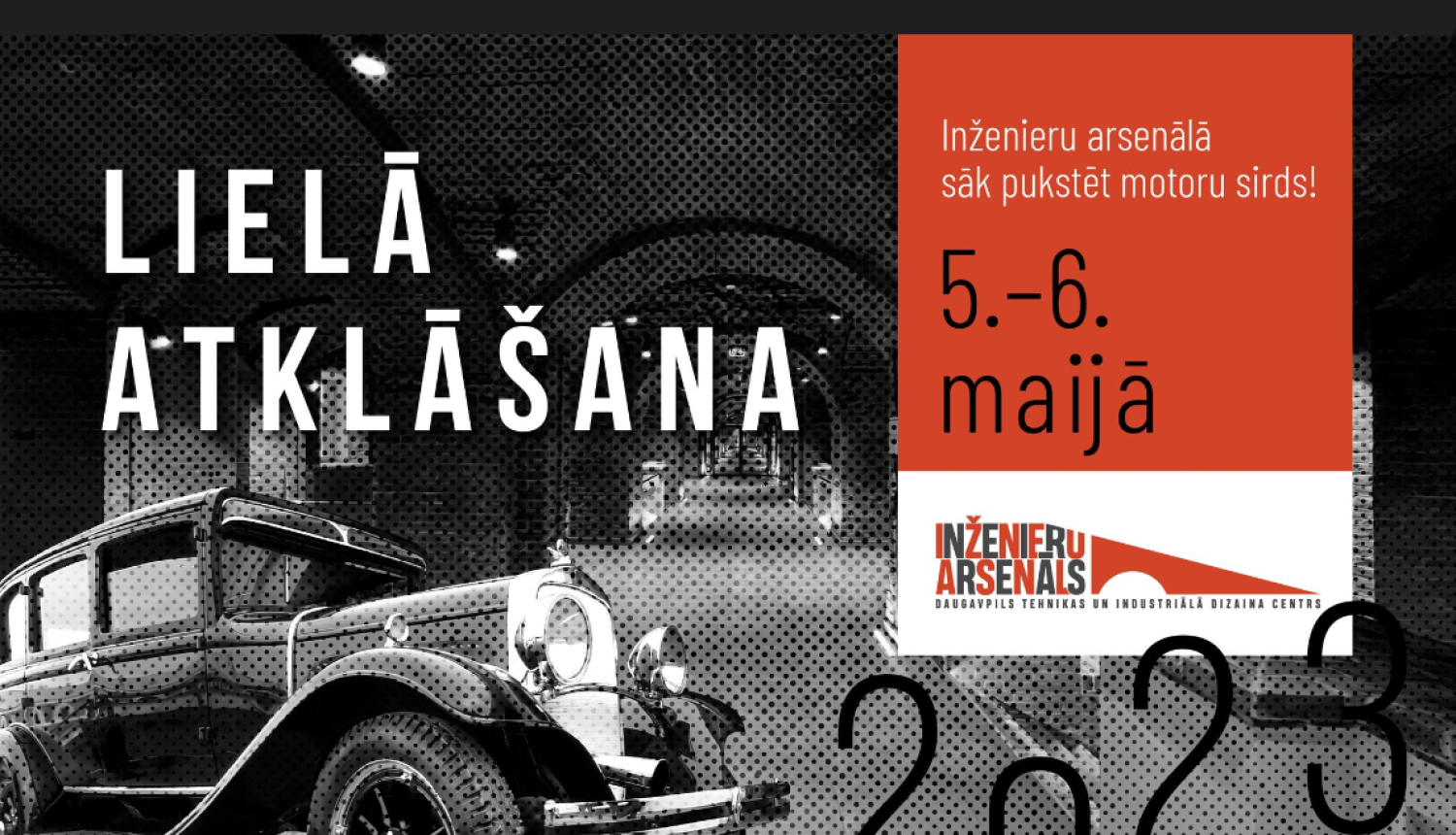 Retro auto no muzeja ekspozīcijas