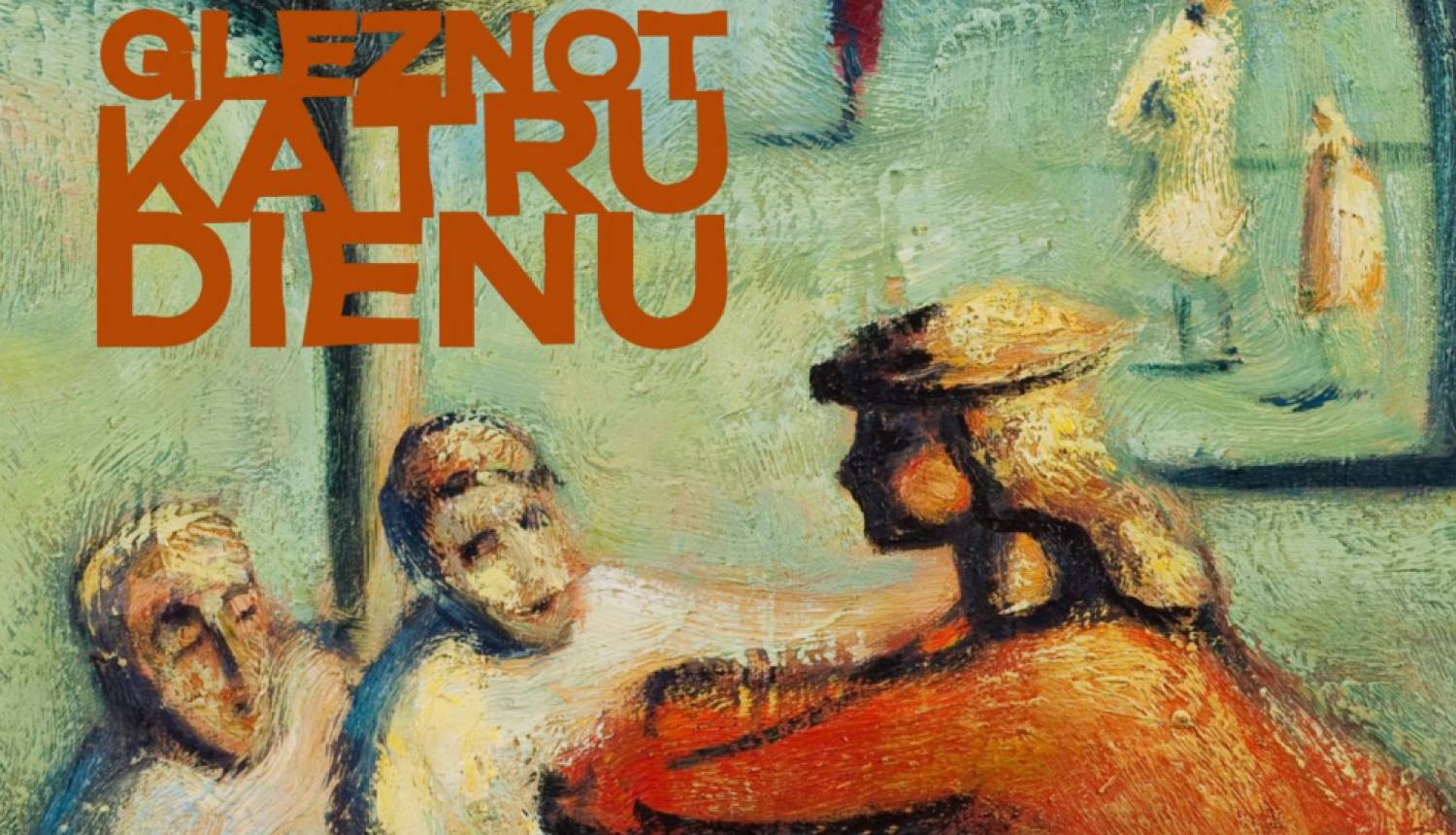 Uz gleznas fona uzraksts: Gleznot katru dienu 