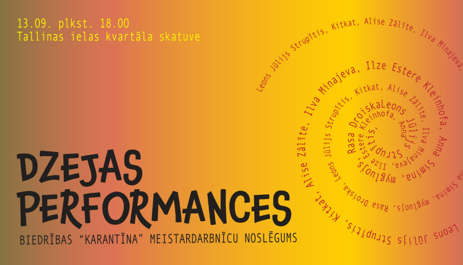 Jauno dzejnieku performanču vizuālais materiāls