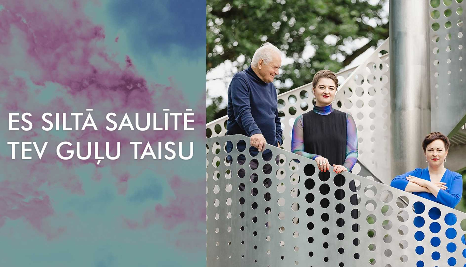 Dziedātāja Katrīna Paula Felsberga, pianiste Agnese Egliņa un aktieris Ģirts Jakovļevs.