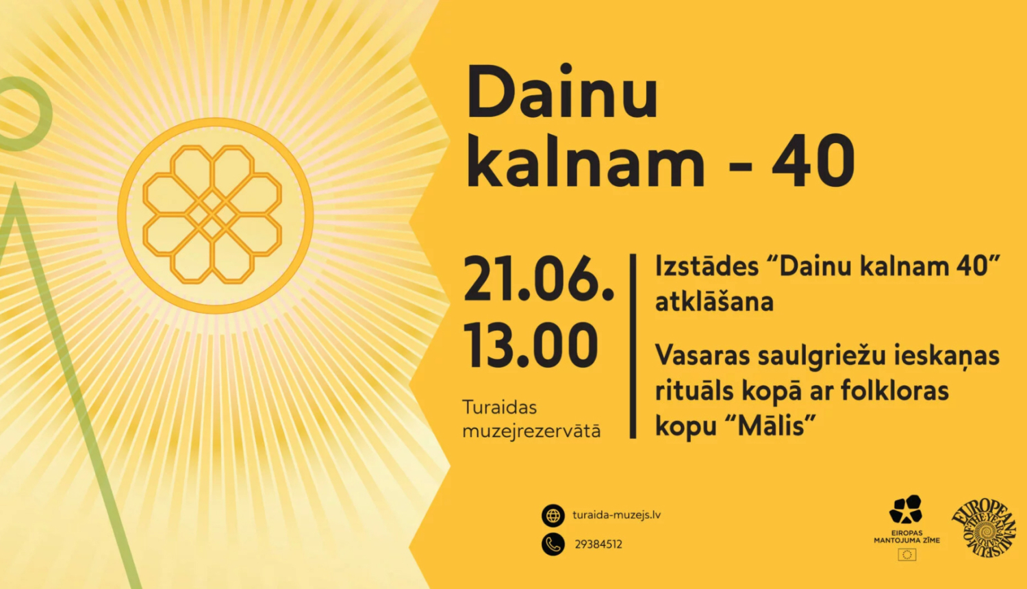 Afiša "Dainu Kalnam - 40"