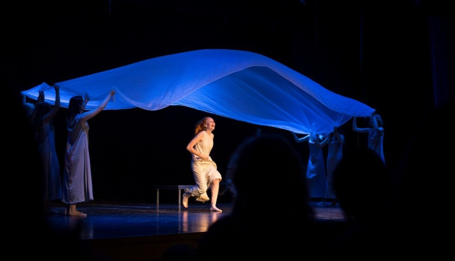 "Gada izrādes 2018" fināla dalībnieki - RKTMC "Mazā Ģilde" bērnu un jauniešu teātra studija "Vinnijs" izrādē "Vaidelote". Foto - Lana Kazlauskiene.