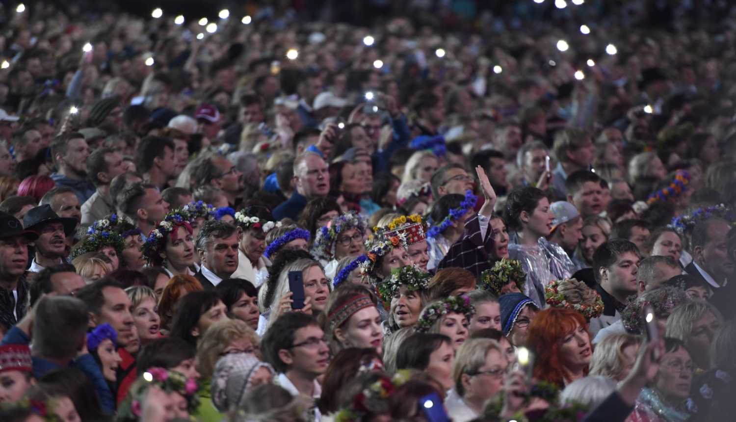 Dziesmu svētku koncerts, foto no LNKC arhīva