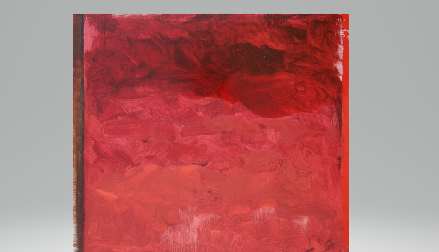 Glezna sarkanā tonī