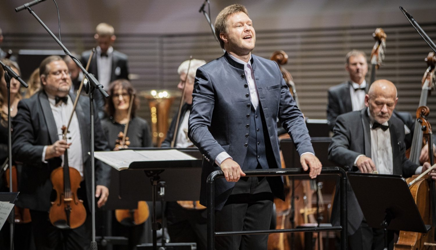 Guntis Kuzma un Liepājas Simfoniskais orķestris, foto: Jānis Vecbrālis